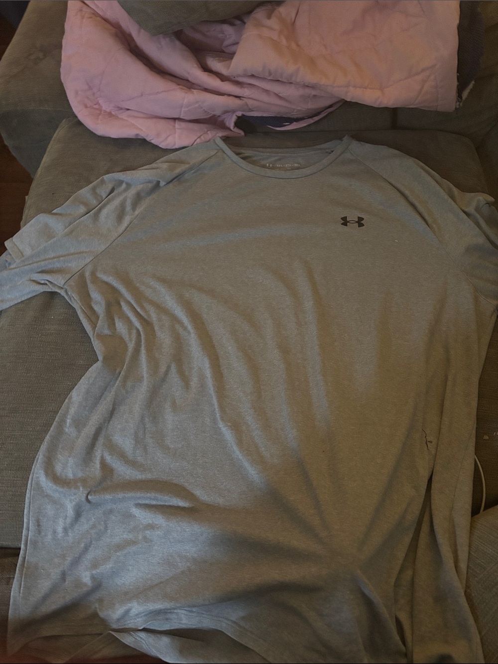 Under Armour Men’s short Sleeve Performance Top — Light Gray 3XL